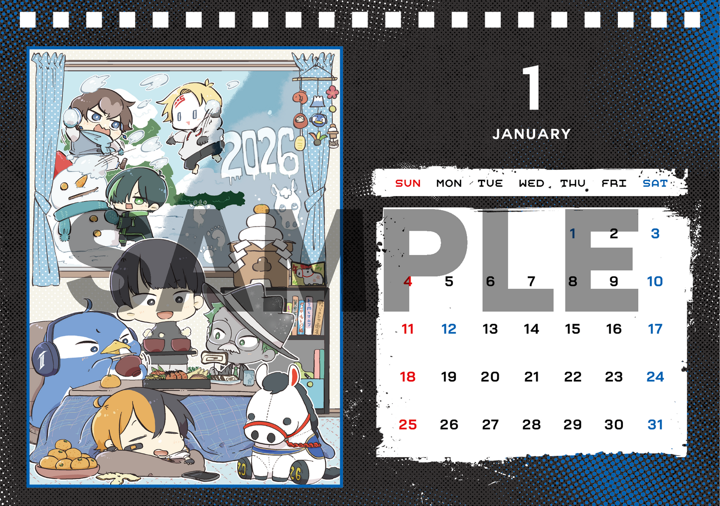 【受注販売】2026 TIECLAN 卓上カレンダー